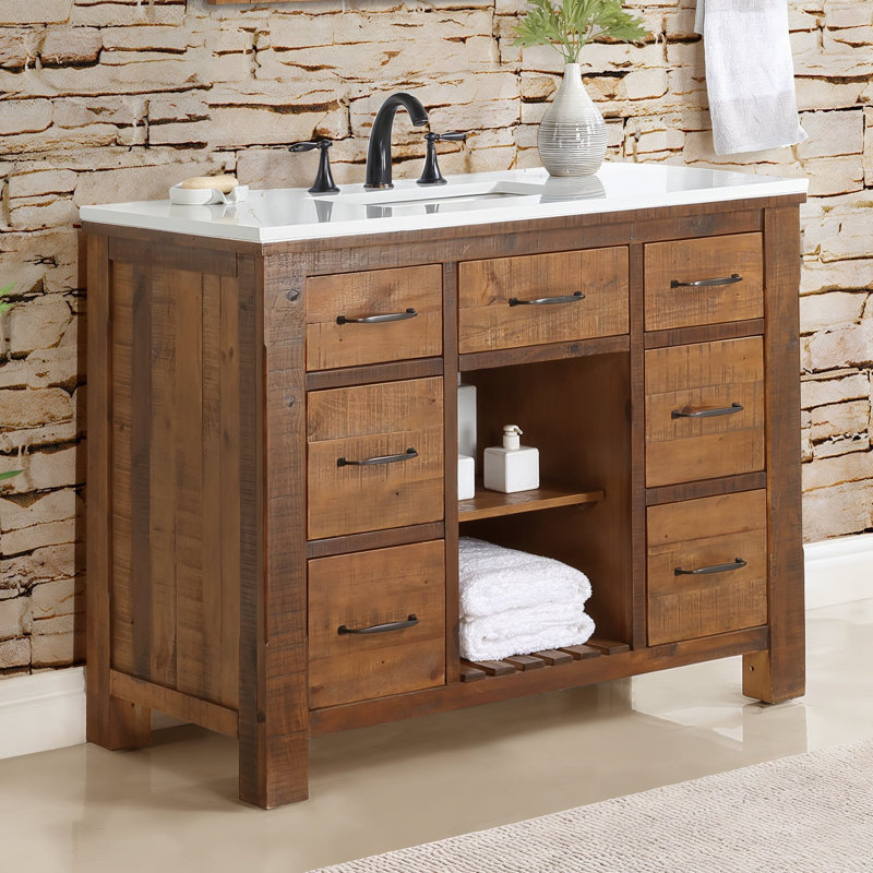 Birch Lane??? Marlie 42'' Single Bathroom Vanity with Quartz Top ...